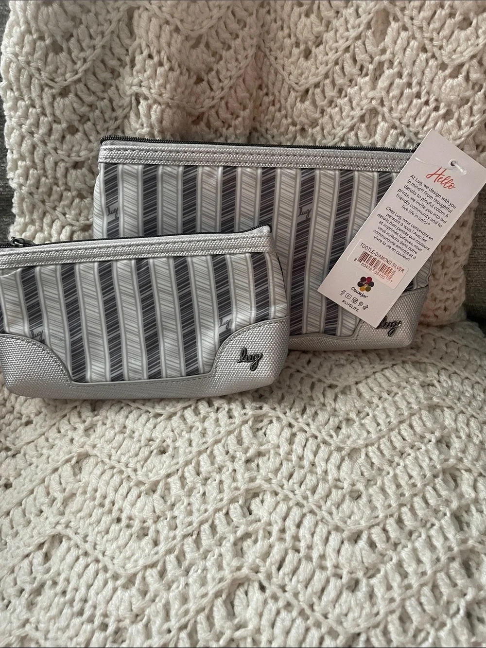 Lug Tootle Pouches Diamond Silver